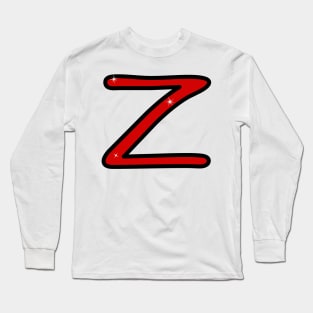 Letter Z. Name with letter Z. Personalized gift. Abbreviation. Abbreviation. Lettering Long Sleeve T-Shirt